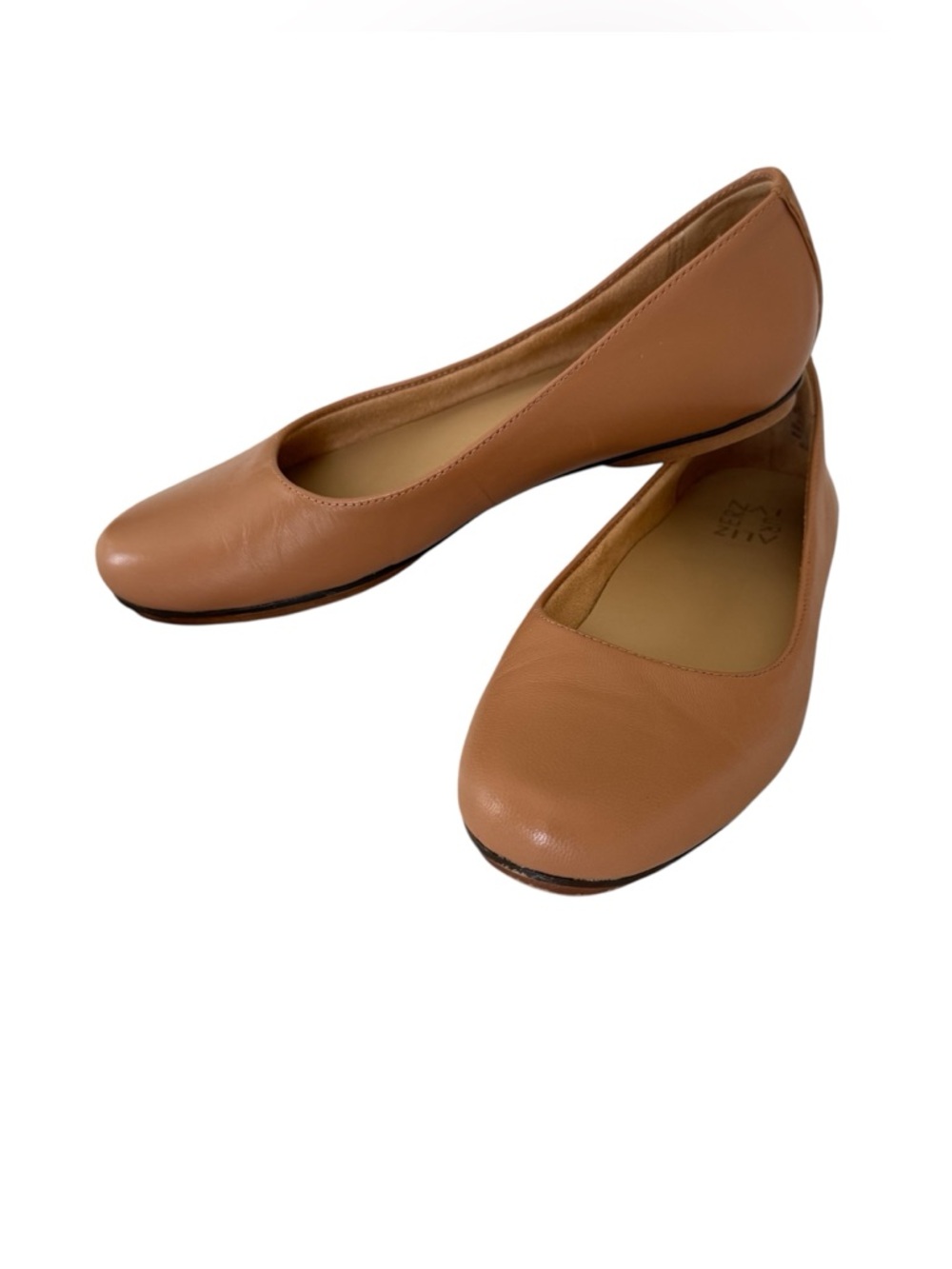 Like New Naturalizer Tan Maxwell Ballet Flats Slip On Genuine Leather 7.5 N